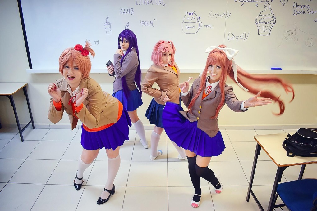 Моника Doki Literature Club косплей