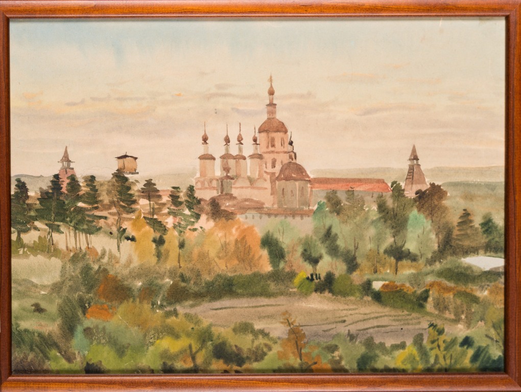Храмы Боровска рисунки картины