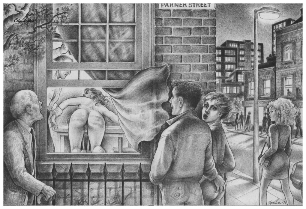 Эксгибиционизм рисунок