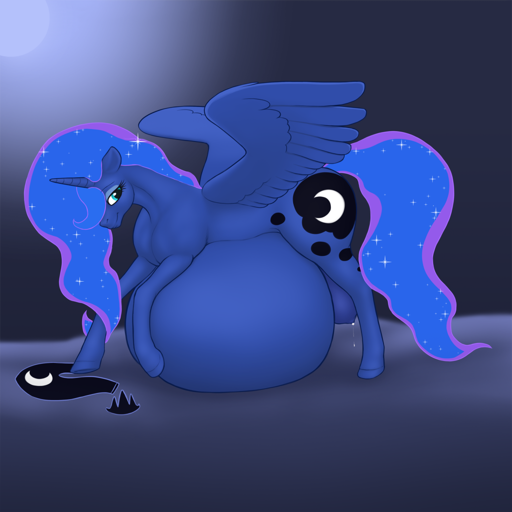 Hyper pregnant Pony