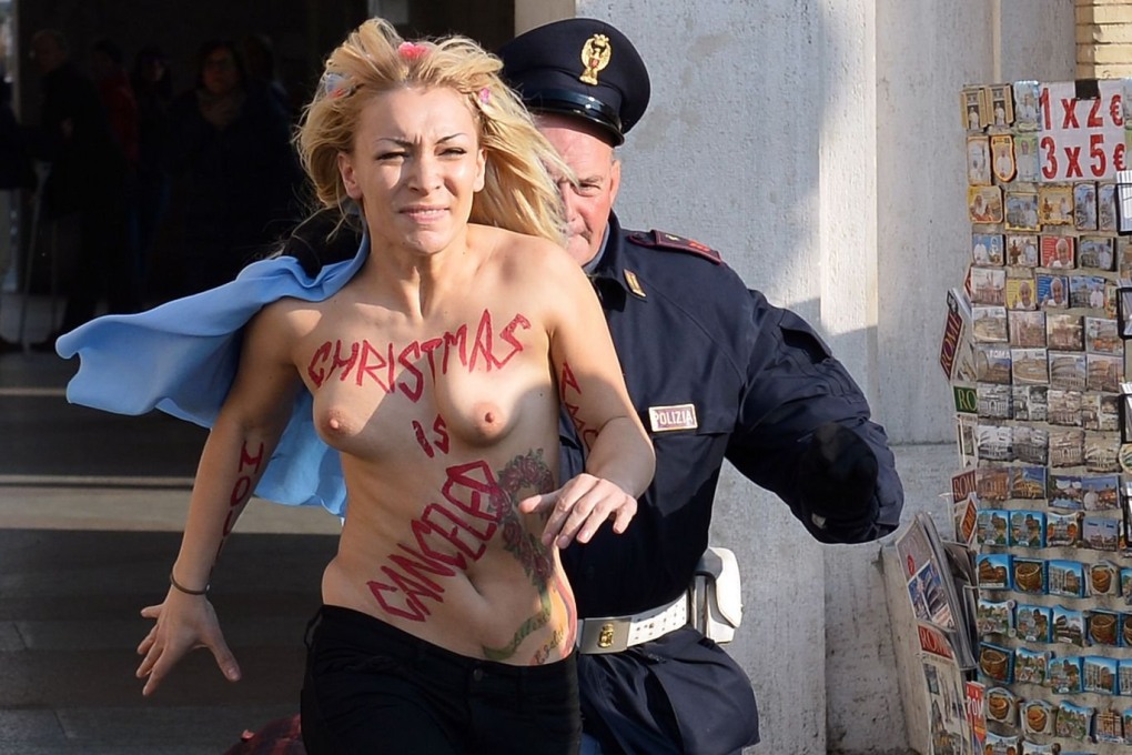 Украинские активистки Femen