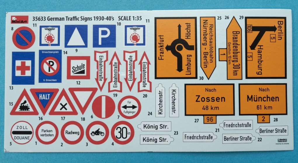 Дорожные знаки в Германии на немецком