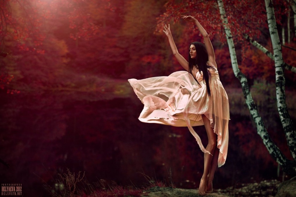 Ножки девушек природа