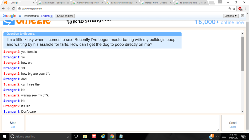Shagle chat