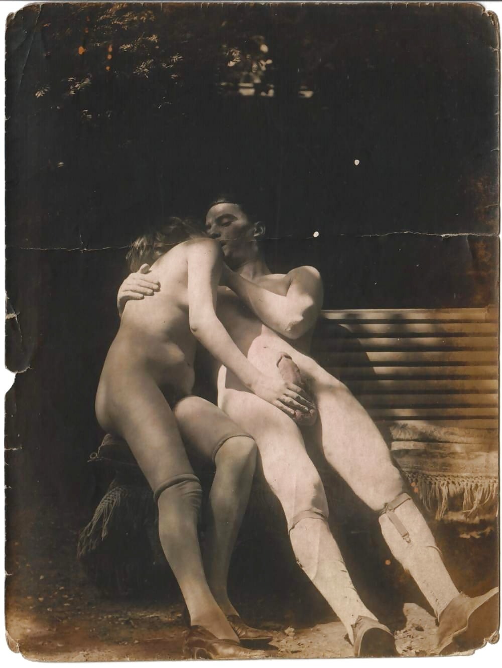 Голые волосатые пары ретро