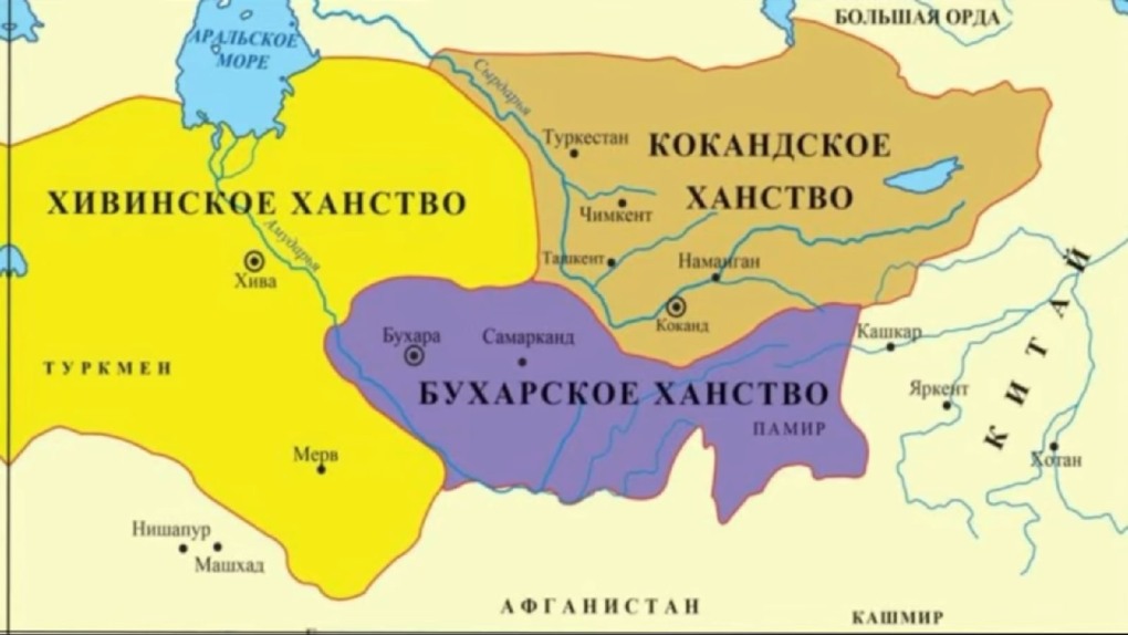 Кавказ, средняя Азия и Восток малой Азии