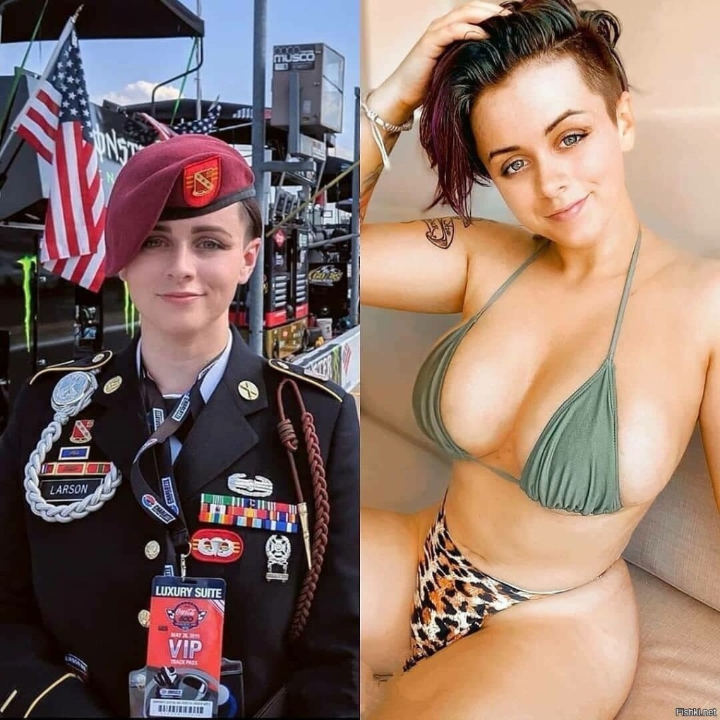 Красивые девушки в форме и без нее