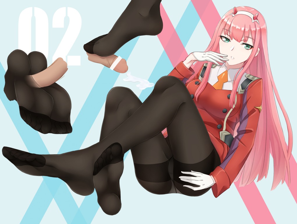Zero two Darling in the FRANXX foot