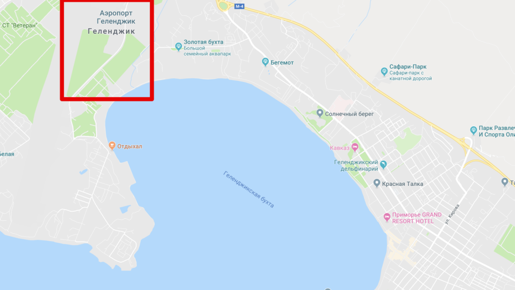 Геленджик карта побережья