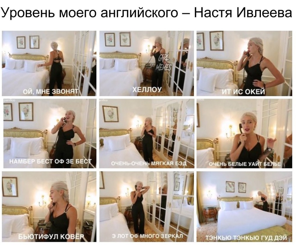 Мой уровень английского Настя Ивлеева