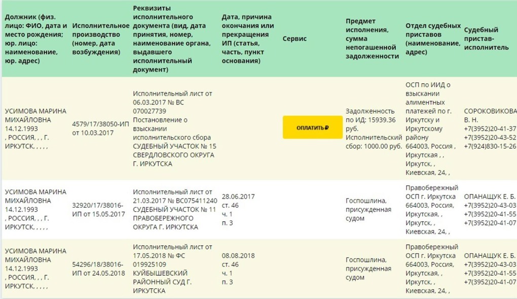 Как выглядит номер исполнительного производства по алиментам