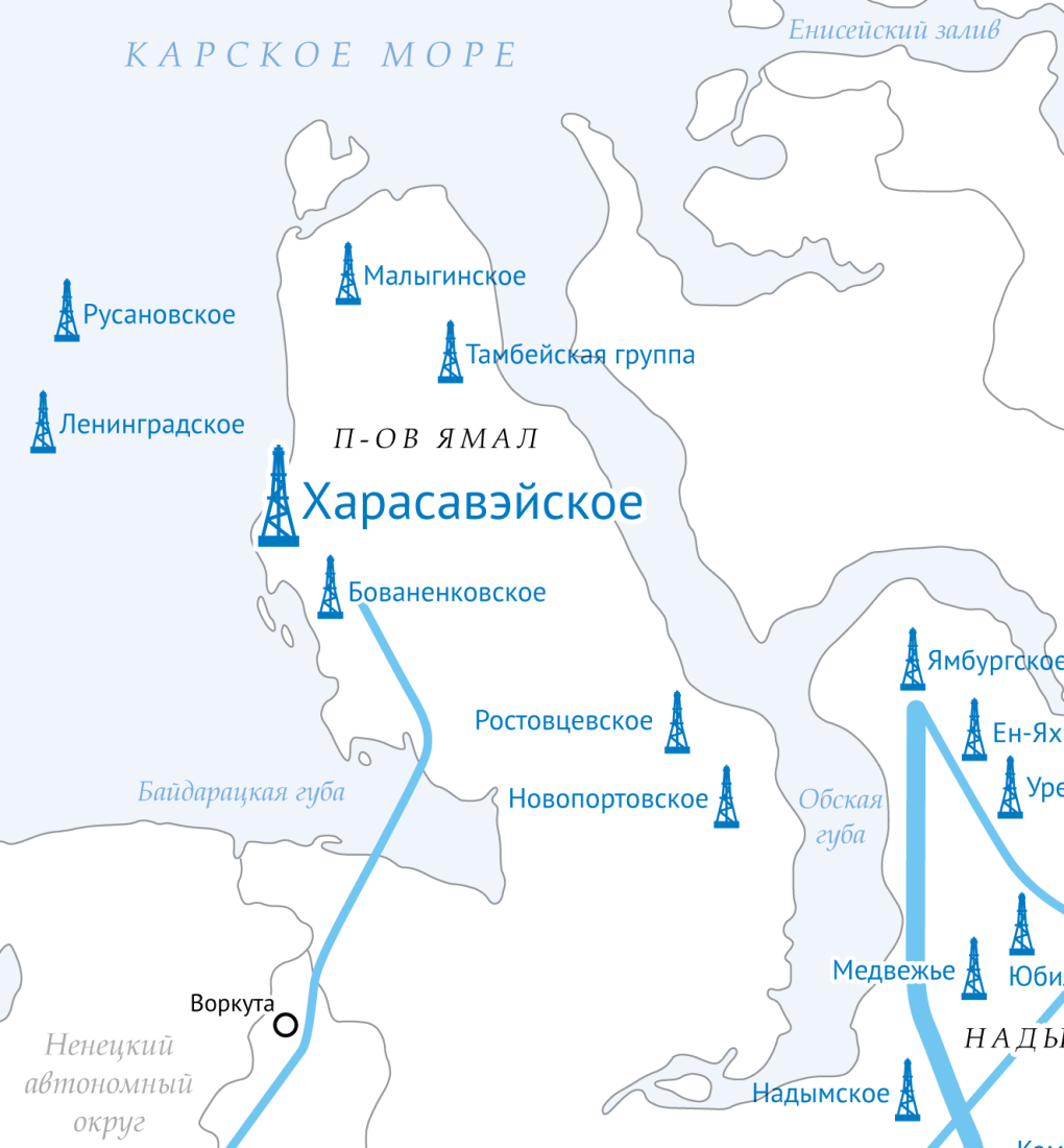 Кольский Ямал на карте