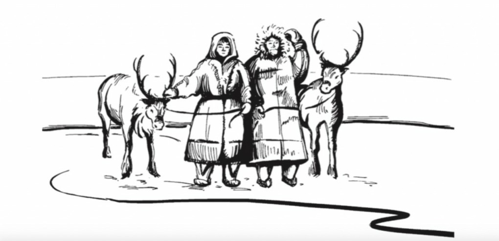 Картинки Ямало Ненецкий тундры вектор