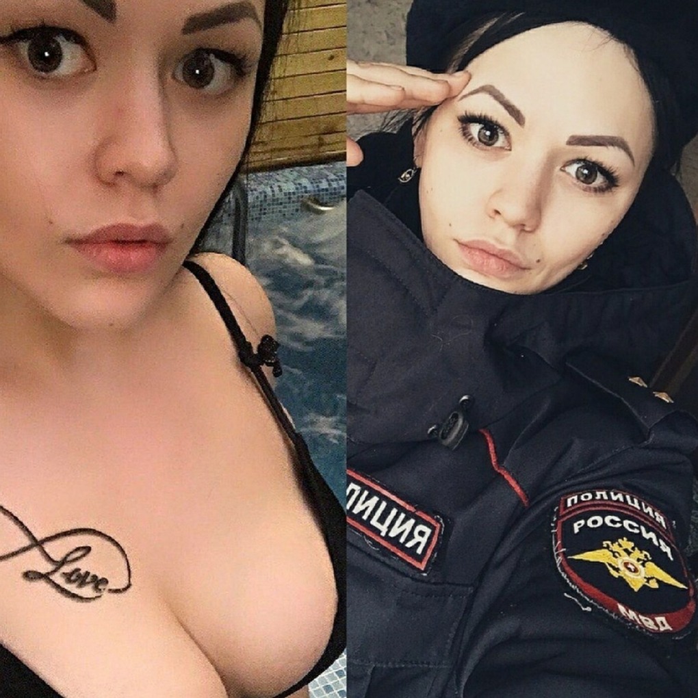 Сливы девушек полицейских