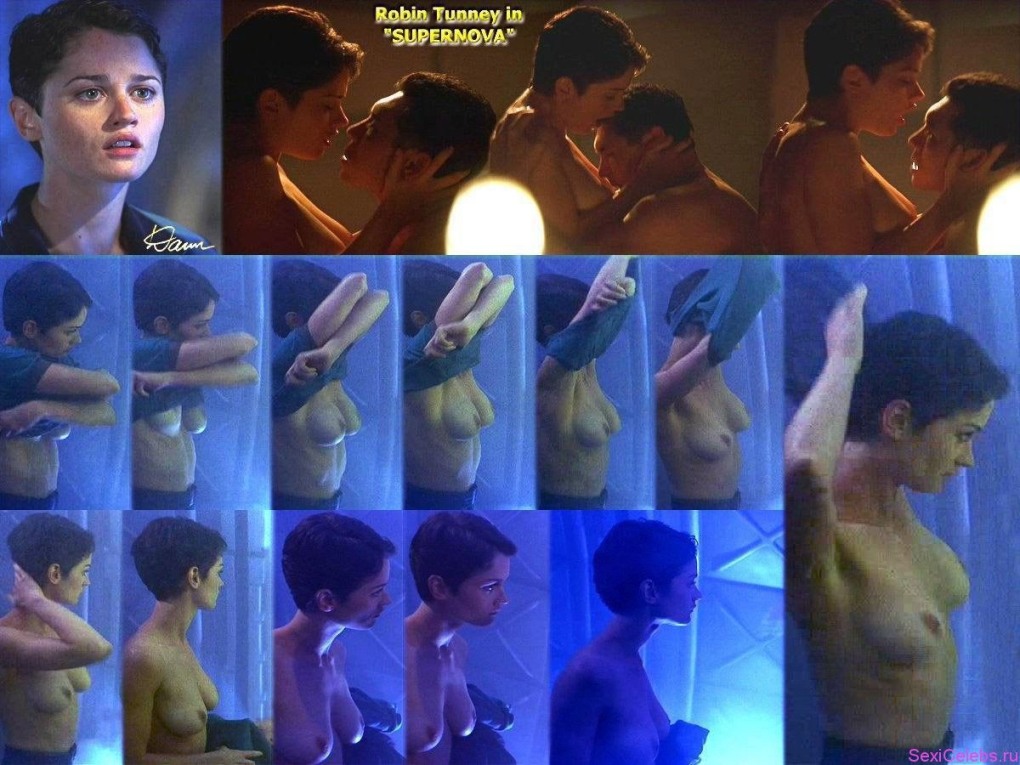 Кадры из фильма Сверхновая, где Робин Танни снимается голой