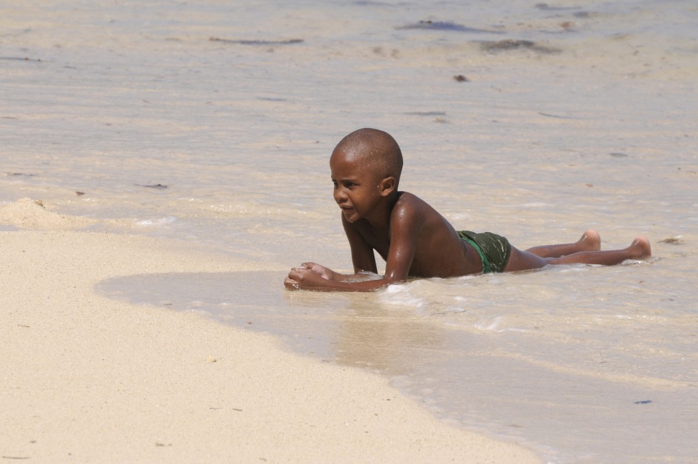 Black boys on Beach