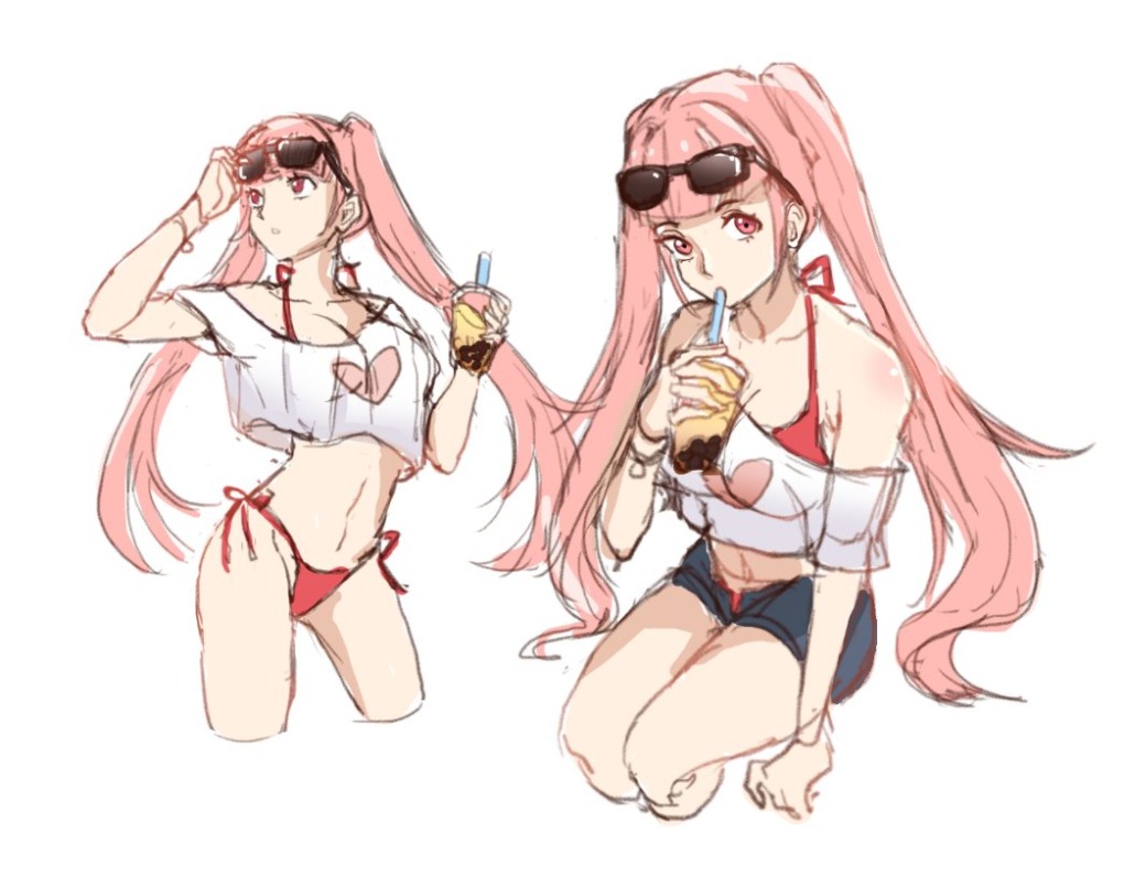 Fire Emblem Hilda Marianne Bikini Art