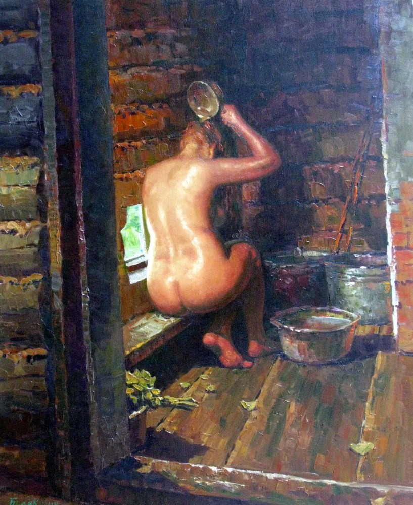 Голые женщины в бане с мужиками