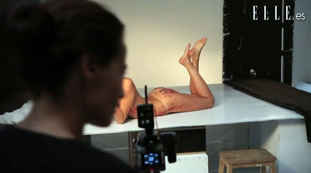 Irina Shayk topless and nude for Givenchy Jeans