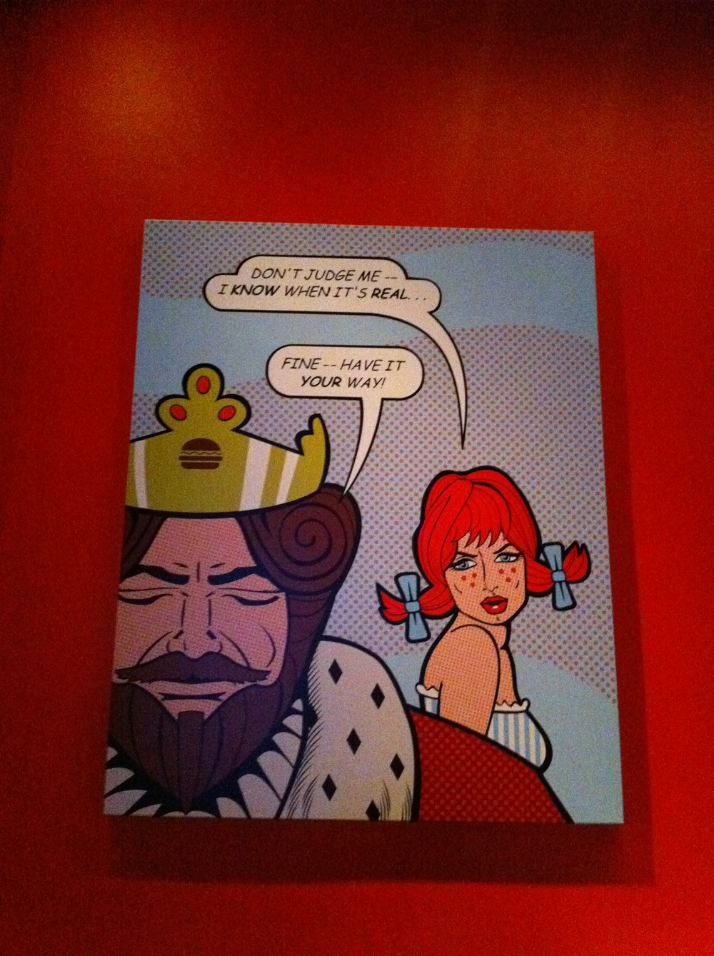 Wendys vs Burger King Art